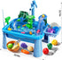 2 3 4 5 6 3-8, 2+ 3-5 Water Table Play Sink Toy for Kids Years Old - Outdoor Kitchen with Running Water, Fishing Games