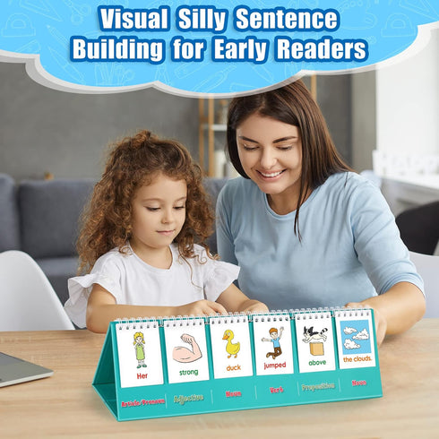 Silly Sentence Building for Kids, Speech Therapy Learn to Read, Educational Toy for Preschool & Kindergarten