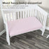 Everyday Kids 2-Pack Fitted Crib Sheets, 100% Soft Microfiber Baby Sheet, Pink and White Nursery Sheets