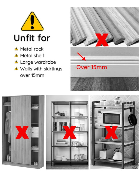 6 Sets Furniture Wall Anchor Furniture Anchors for Baby Proofing Anti Tip Furniture Straps Wall Mount Bracket Safety