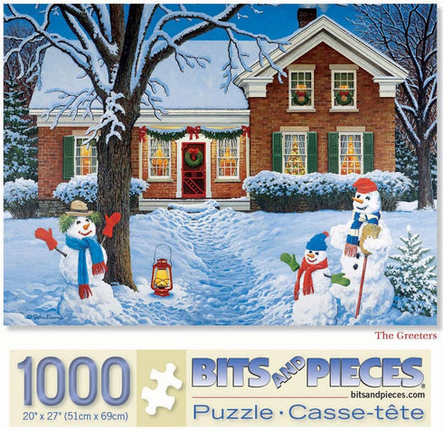 Set (3) 1000 20" 27" 1000 Bits and Pieces - Value of Three Piece Jigsaw Puzzles for Adults - Each Puzzle Measures X