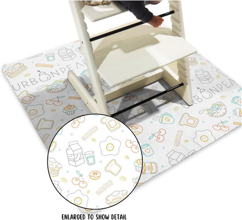 Disposable Splat Mats for Under High Chair - 30pcs, Eco-Friendly & Compostable, Splash Proof, Baby Led Weaning Supplies