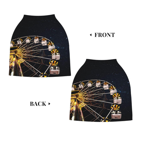 Schgap Ferris Wheel Car Seat Cover for Babies Nursing Cover Breastfeeding Baby Carrier Covers Carseat Canopy for Shower