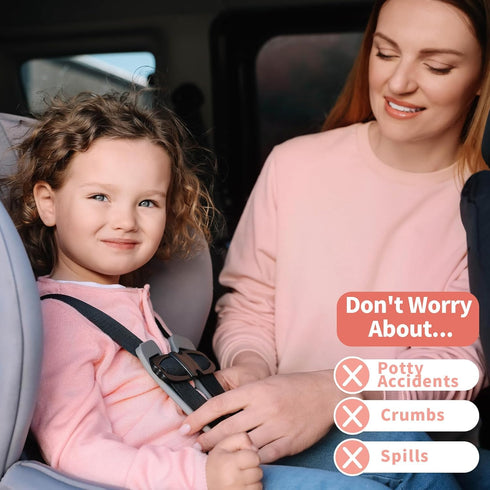 HunnmingRe 2 Pack Floral Car Seat Protector for Potty Training Waterproof Piddle Pad Cover from Spillages Nappy Leaks