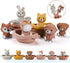 Nueplay Bathtub Toys for Toddlers 18M+Baby Bath Toys with Animal Finger Puppets