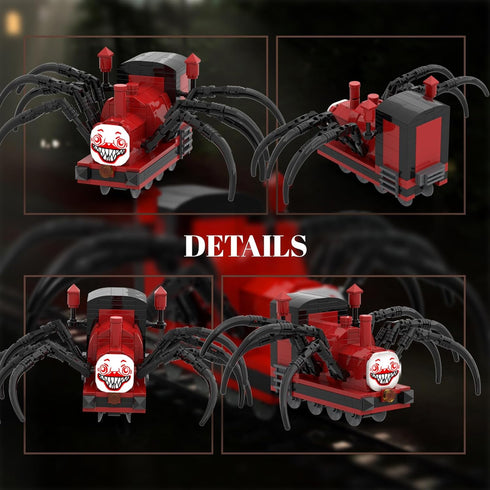 Charles Chooo Chooo Building Toy Set - 259 Pieces Horror Game Spider-Train Monster Building Blocks for Gaming Fans