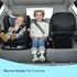 bubblebum Rainbow Inflatable Backless Booster Car Seat, Portable Travel Booster for Kids 40-100 lbs, Compact 4-10 Years