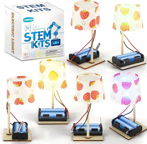 STEM Kits for Kids Age 6-8 8-10, 6 Bulk DIY Electric Circuit