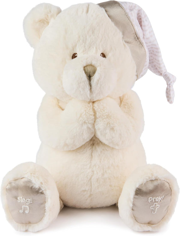 GUND Animated Goodnight Prayer Bear, Spiritual Plush Teddy Bear, Sensory Toy Stuffed