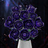 XGSHJ Set 12 Pack Purple Rose Bouquet Building for Girls & Boys - Botanical Collection Gift for Easter Basket