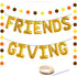 Friendsgiving Balloon Banner Decoration, Gold Foil Letter, 16 Inches Tall Thanksgiving Centerpiece, Fall Decor
