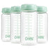 COMI Wide Neck Glass Breastmilk Collection n Storage Bottle, 4 Packs,10oz with