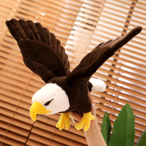 ZWLCWYBDBD 24" Adorable Bald Eagle Plush Toy - Stuffed Animal with Bendable and Stretchable Wings, Ideal for Gifts