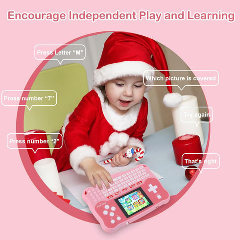 102 3-12 Kids Tablet/Baby Learning Pad with Activities/Toddler Tablet with ABC/Words/Music/Math Interactive Educational