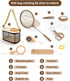Set 312, Wooden Bug Catcher Kit for Kids, Outdoor Explorer Nature Discovery with Butterfly Net, Bug Habitat