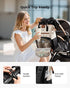 Backpack, LOVEVOOK Puffer Diaper Lightweight Baby Bag with Changing Pad, Diaper Bag for Mom Dad with Stroller Buckles