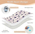 siphylline 52" 34" Purple Hedgehogs Checkered Plaid Extra Large Resuable Changing Pad Covers Waterproof Washable Crib