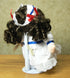 BANBERRY DESIGNS Doll Stand Set of 6 Adjustable Holders for Dolls and Figures 6-12 inches High, White Metal
