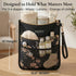 DOKUS & CO Premium Wet Dry Diaper Clutch Structured Waterproof Baby Organizer with Wrist Strap + Matching Washable Wet