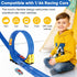 Cieex 16.5 Set 4 4 Flexible Race Track for Kids, Ft Flex Track with Cars & Suction Cups | Roll Up Race Car Track