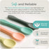 Mason Bottle 2 Pack Silicone Spoons (Buttercup & Harbor)