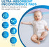 100 Pack,Disposable 17x24 Inches Healqu Baby Changing Pad Liners - Super Soft, Absorbent and Waterproof - Mess-Free
