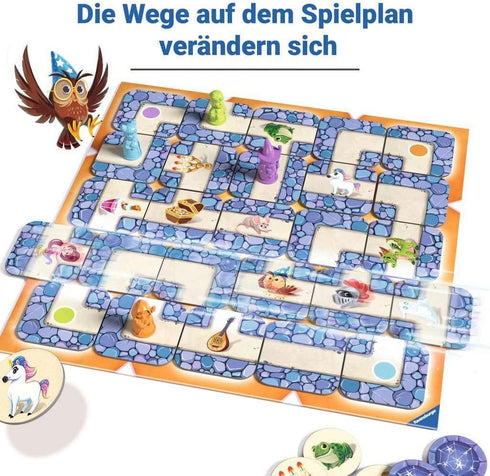 Ravensburger Labyrinth Junior Family Board Game - Moving Maze for Kids Age 4 Years and Up