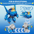 Super Wings Transformer Toys, 5" Jerome Airplane Toys, 2-in-1 Mode Rescue Bots Action Figure, Fun Toy Plane Vehicle for