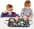 WATINC 25Pcs Outer Space Travel Felt-Board Story Set - Portable Solar System Storytelling Kit for Preschool Learning