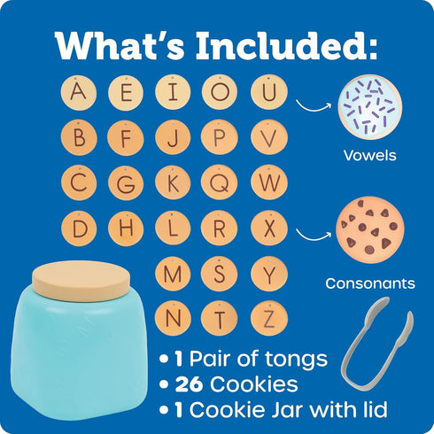 Learning Resources Alphabet Cookie Jar - ABC Toys for Kids, Alphabet Activities, Phonics Practice, Reading Practice