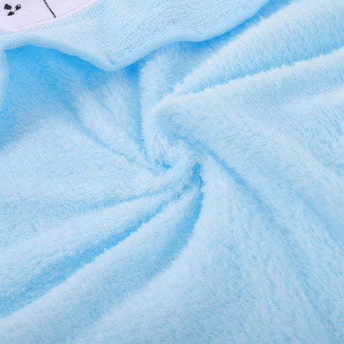 HONITANO 4pcs 31x31 Inch Hooded Baby Bath Towels - Soft Coral Fleece Animal Design Newborn Towels Essentials - Ultra