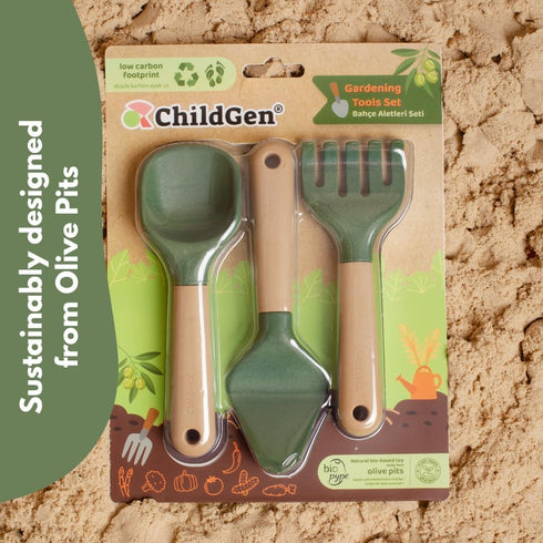 Set, ChildGen Gardening Tools Mini Tools for Shaping Play Sand & Sensory Play, Creative Outdoor & Indoor Fun for Kids