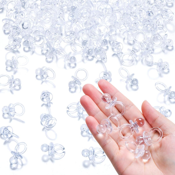 50 Pcs Mini Pacifiers Baby Shower Games, 1.25 Inch Cute Baby Shower