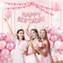 60pcs 12inch Light Pink and White Balloons, Pearl Light Baby Pink Confetti White Balloons for Wedding Bridal Shower
