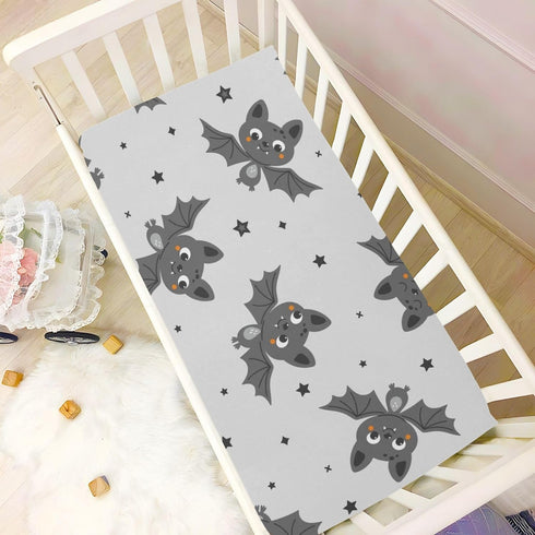 FJDENG Mattress,M-52 28 9Inch Bat Cookies Crib Sheets for Boys Girls,Breathable Skin-Friendly Nursery Bedding Sheet
