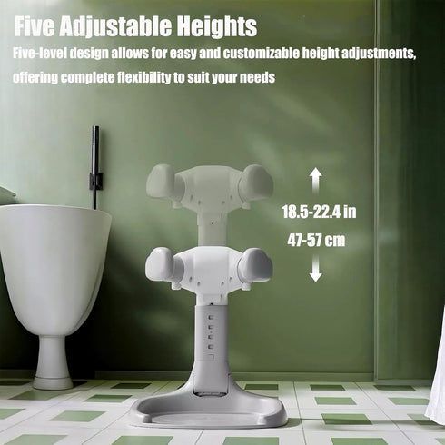 6-36 PandaEar Baby Shower Stand | Adjustable Baby Bath Stand with Safety Handle | Foldable Infant Shower Standing