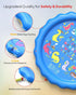 1-3, 67" Summer 2 QPAU Splash Pads for Toddlers Durable Baby Splash Pad, Outdoor Sprinkler for Kids Toddler Toys, Water