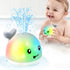 2024 Upgraded Whale Bath Toys for Babies, Light Up Sprinkler Bathtub Toys, Water Pool Toys, Birthday Shower Gifts for