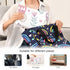 WELLDAY Princess Castle Pink Portable Diaper Changing Pad - Waterproof Foldable Baby Diaper Changing Pad with Built