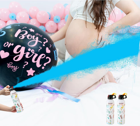 Navuaip 2 100% Large Gender Reveal Fire Extinguisher, Gender Reveal Color Smoke Powder Spray, Pcs Blue Blaster Only