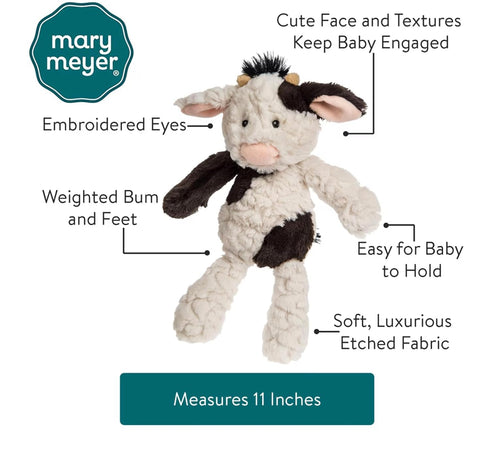 1 Count (Pack 1) Mary Meyer Putty Nursery Bunny Soft Toy, Cow