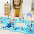 Montessori Toys for 3-6 Year Old Boys Girls - Puzzles with Vehicle, Toddler Puzzle Track Play Set Gift, Educational