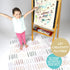 JumpOff Jo - Large Baby Splat Mat for Under High Chair, Booster Seat, Tabletop, Food Catcher - Protect Floor and Carpet