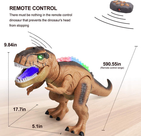 Remote Control T-Rex Dinosaur Toy for Kids