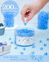 200 0.86'' Pcs Mini Pacifiers Baby Shower Games, Acrylic Pacifiers in Clear Jar, Chupones para Baby Shower Pacifier