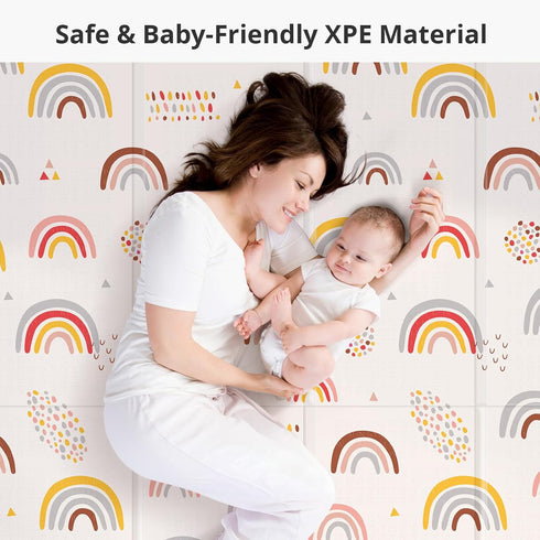 Mat,79"X71"Extra Tummy Baby Play Large Play Mat,Non-Toxic Time,Baby Play Mats for Floor,Waterproof,Baby Crawling