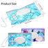 Baby Wipes Dispenser, 2 Pcs Travel Baby Wipe Holder, Refillable Baby Wet Wipe Pouch, Reusable Baby Wipes Container, Portable Baby Wipe Dispenser, Wipe Bags for Travel, blue purple Floral