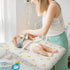 2 Pack 100% Muslin Changing Pad Cover for Baby Girls Boys, Cotton Fitted Baby Diaper Changing Table, Soft