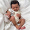 GYCV Lifelike Reborn Baby Dolls Black - 19 Inch Realistic Newborn Doll Dark