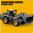 Pupu Pig Bulldozer, Bulldozer 3+ Kids Metal Construction Toys - Upgraded Construction Vehicle with Lights and Sounds